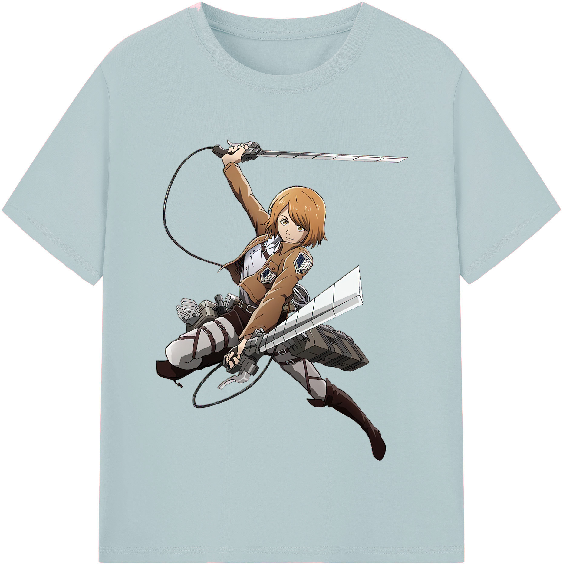 （画像用） 進撃の巨人 ペトラ·ラル Attack on Titan Petra Rall 綿100％半袖Tシャツ（フロントプリント）
